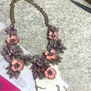 Pink Floral Necklace